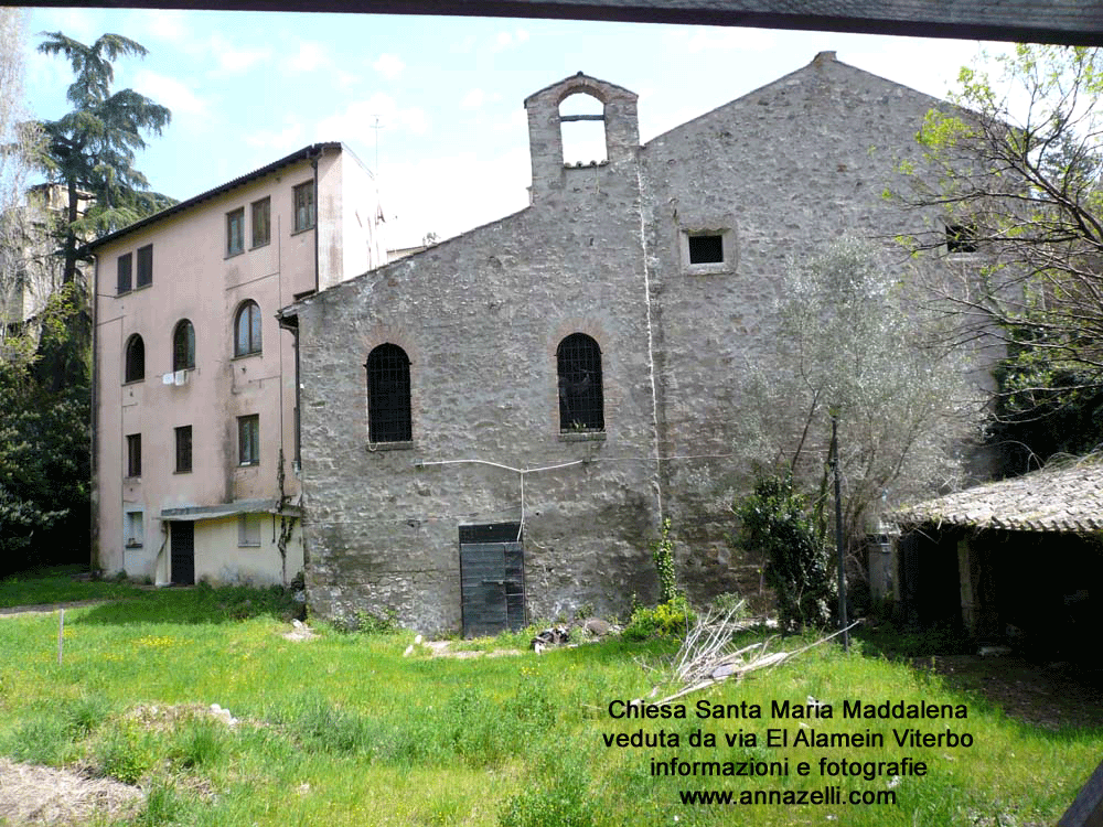 chiesa santa maria maddalena veduta da via el alamein viterbo info foto anna zelli
