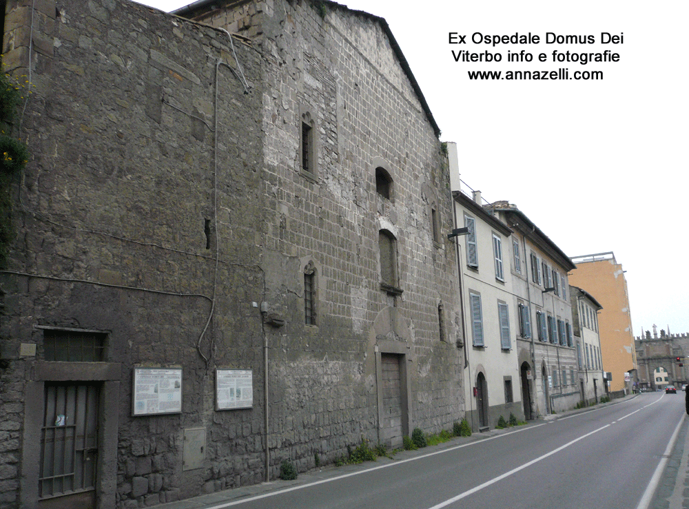 ex ospedale domus dei viterbo info e foto anna zelli