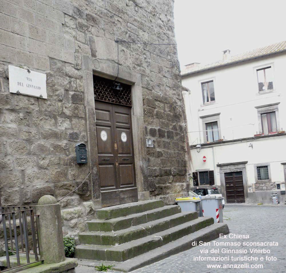 ex chiesa di san tommaso sconsacrata via del ginnasio viterbo centro foto anna zelli