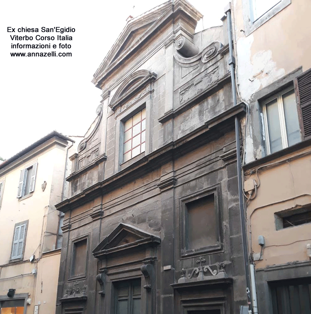 ex chiesa di sant'egidio corso italia viterbo info e foto anna zelli