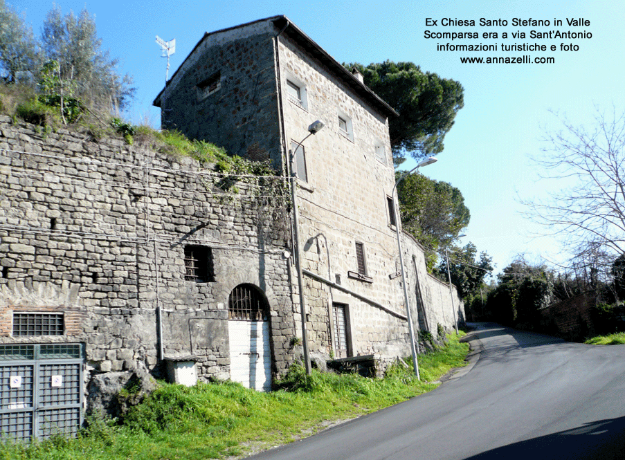 ex chiesa santo stefano in valle scomparsa viterbo via sant'antonio