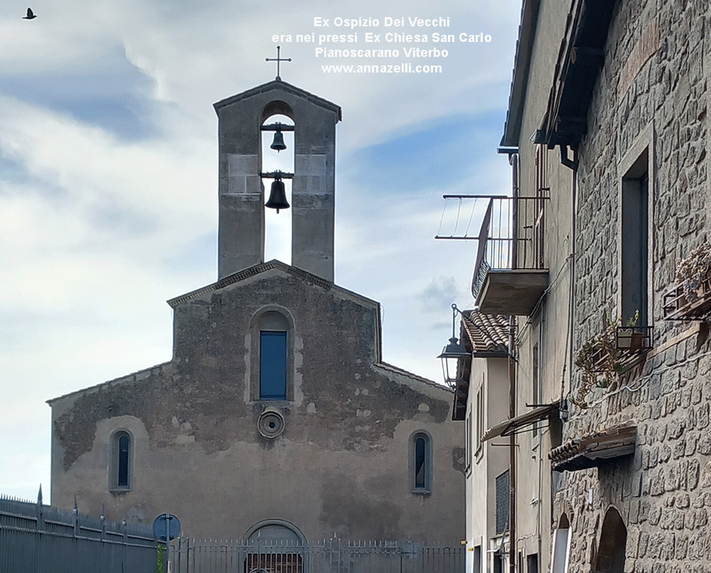 ex ospizo dei vecchi era pressi ex chiesa san carlo pianoscarano viterbo