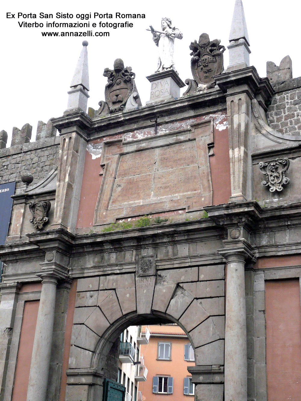 ex porta san sisto oggi porta romana viterbo centro storico