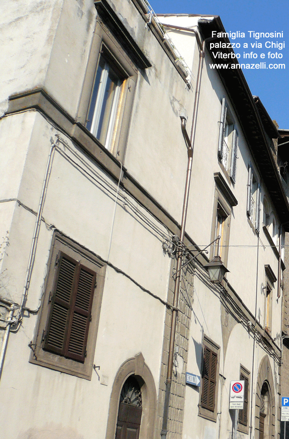 famiglia tignosini palazzo a via chigi viterbo info e foto anna zelli