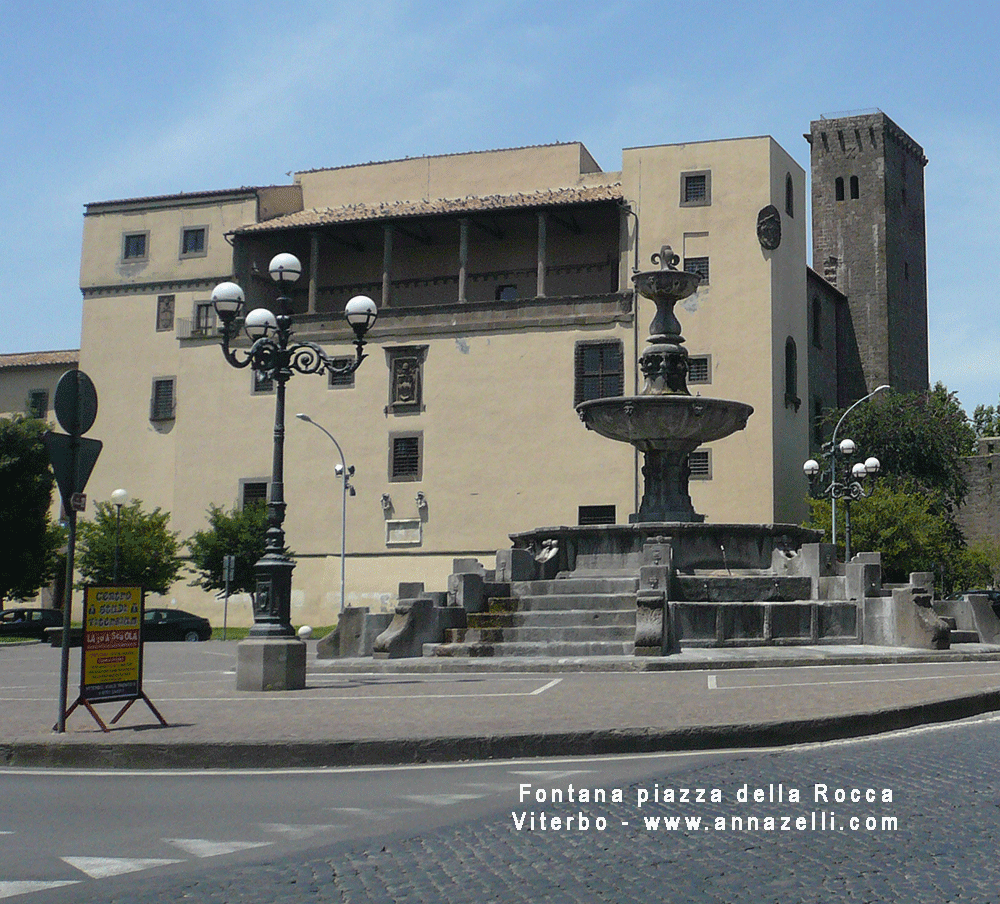 fontana a piazza della rocca viterbo info e foto anna zelli