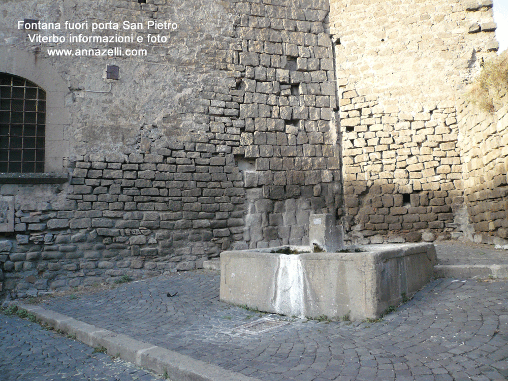 fontana a porta san pietro viterbo info e foto anna zelli