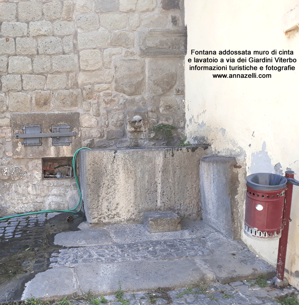 fontana a via dei giardini pianoscarano viterbo info e foto anna zelli