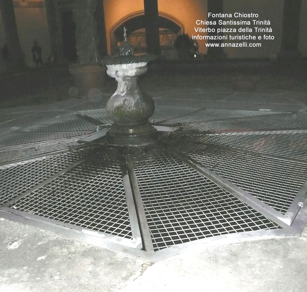 fontana al centro chiostro chiesa santissima trinità info e foto anna zelli