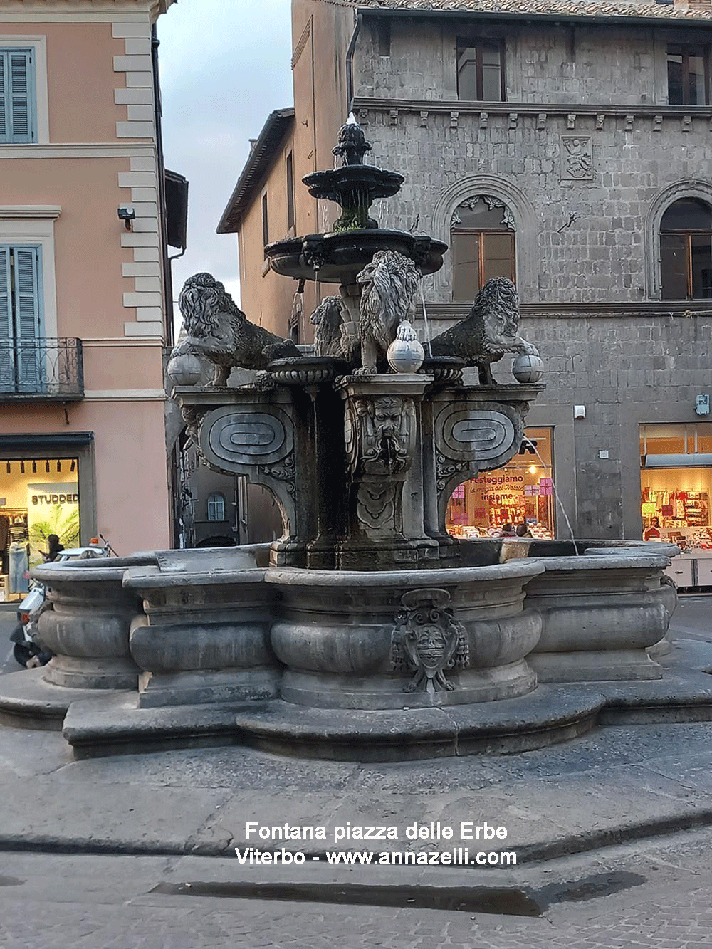 fontana piazza delle erbe viterbo info e foto anna zelli