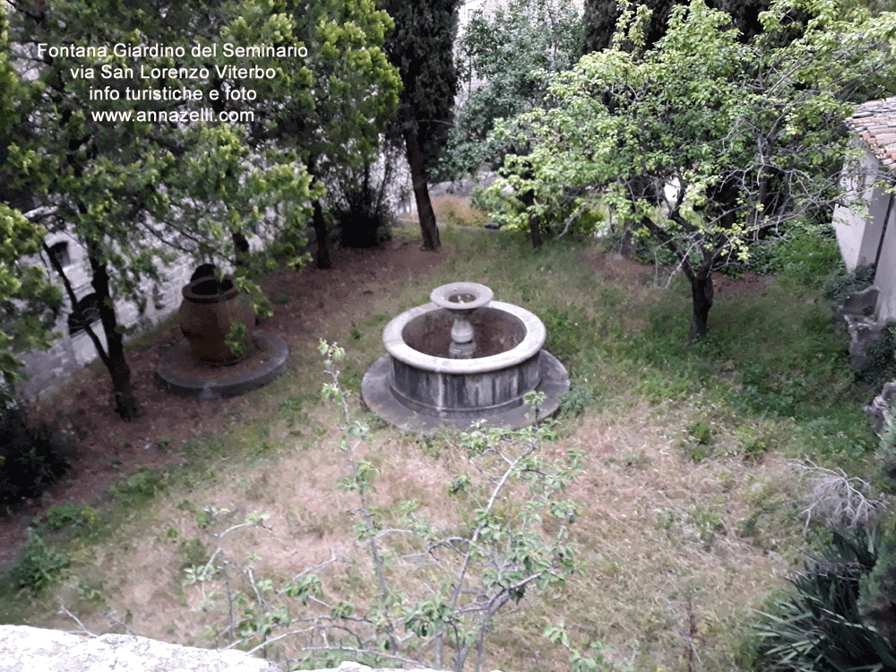 fontana al giardino del palazzo del seminario via san lorenzo viterbo foto anna zelli