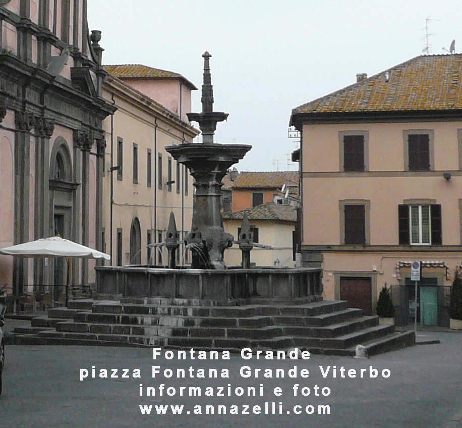 fontana grande piazza fontana grande viterbo centro storico foto anna zelli