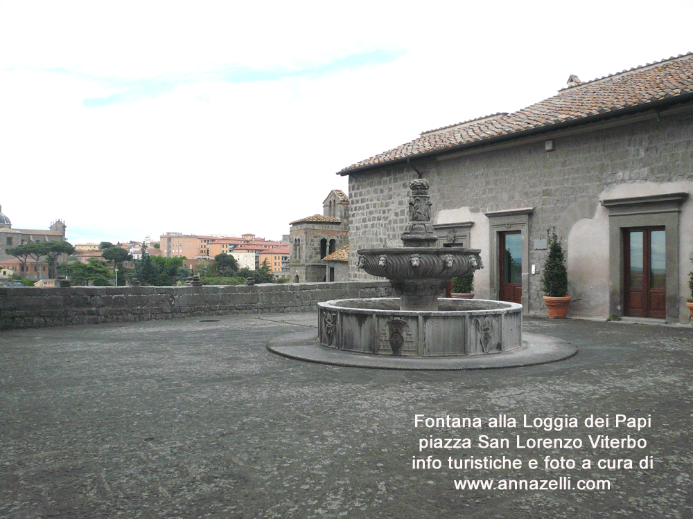 fontana alla loggia dei papi piazza san lorenzo viterbo foto anna zelli