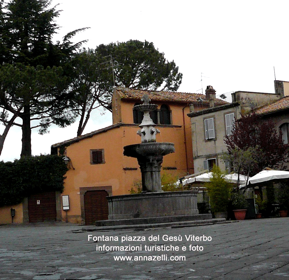 fontana piazza del ges viterbo foto anna zelli