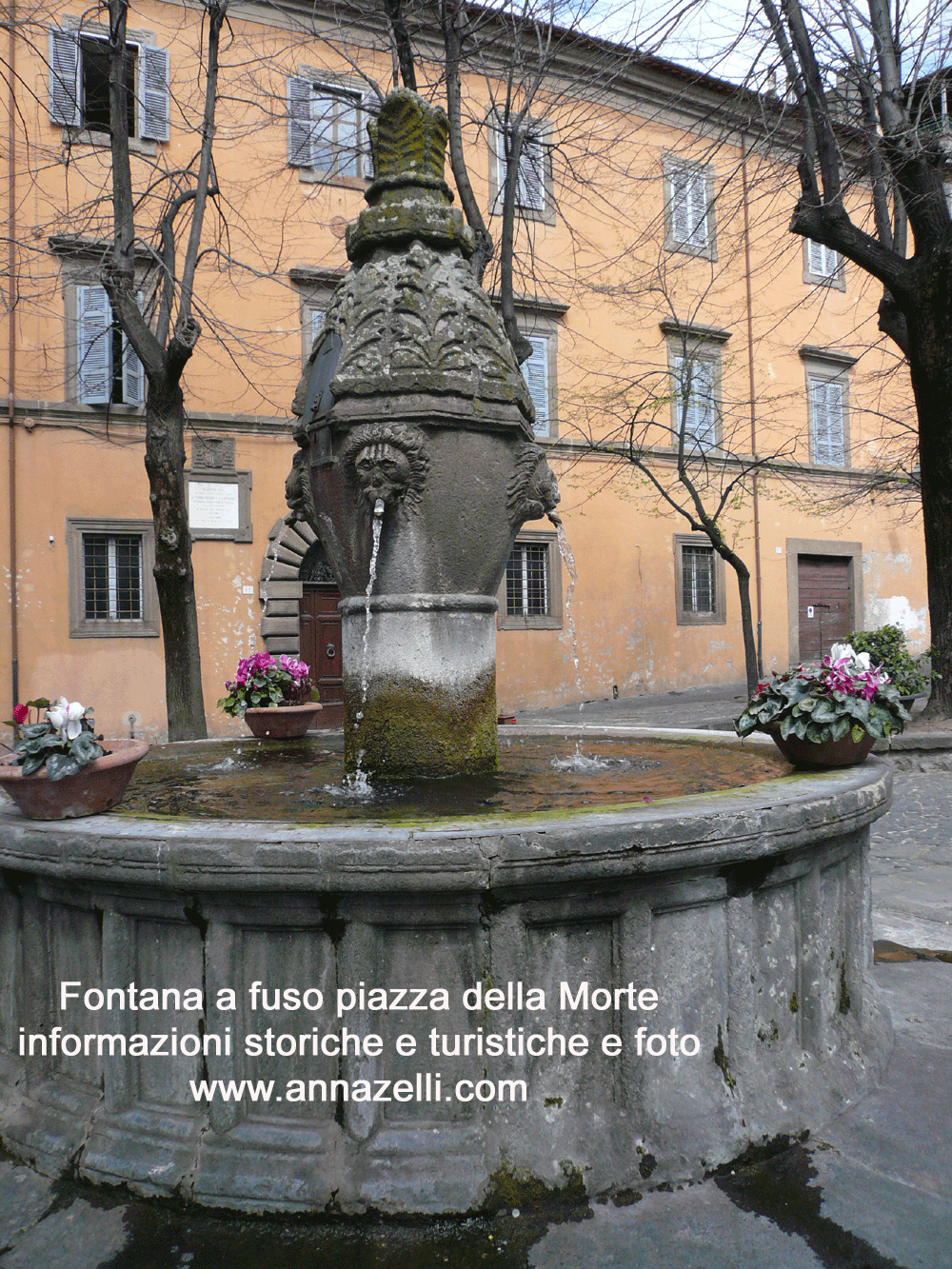 fontana a fuso piazza della morte viterbo foto anna zelli