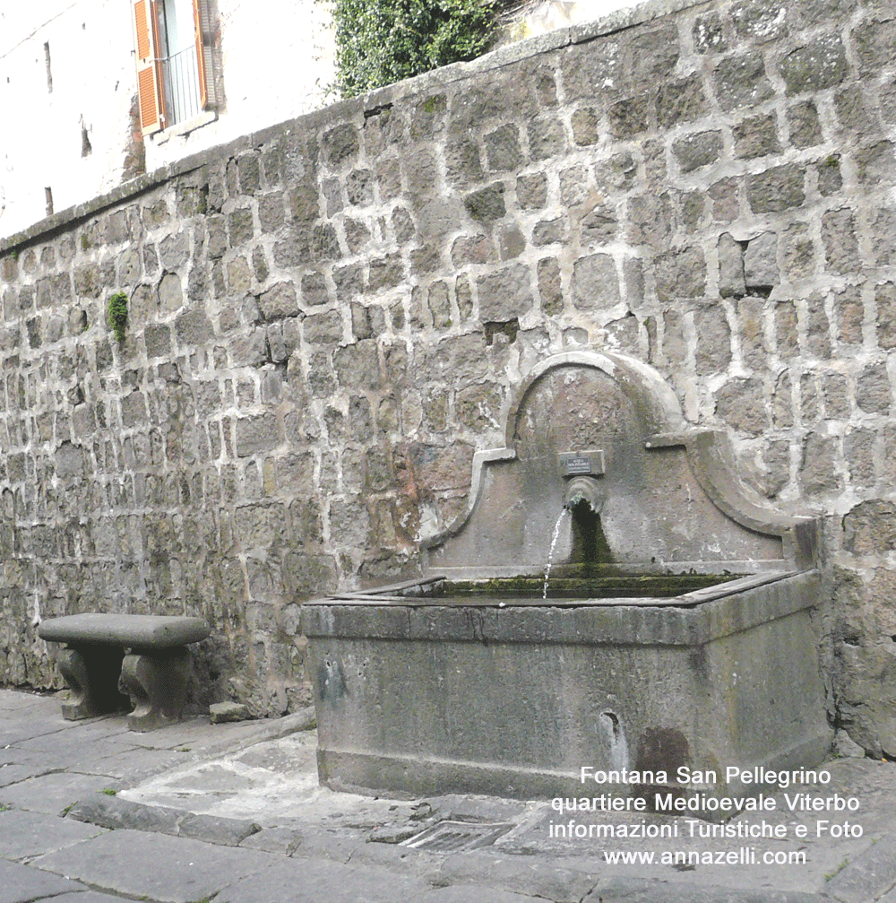 fontana san pellegrino quartiere medioevale viterbo info e foto anna zelli