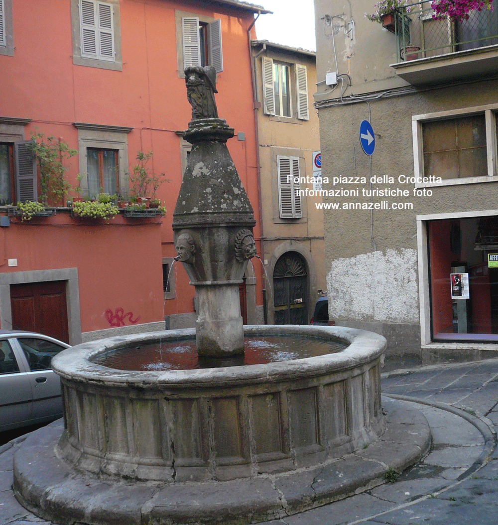 fontana santa maria del poggio piazza della crocetta viterbo centro info foto anna zelli