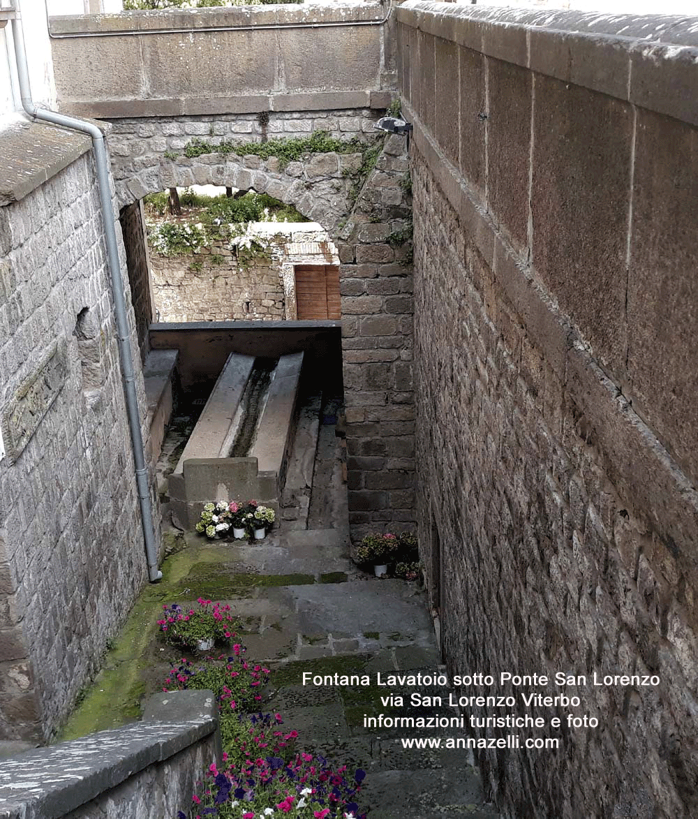 fontana lavatoio sotto ponte san lorenzo info e foto anna zelli