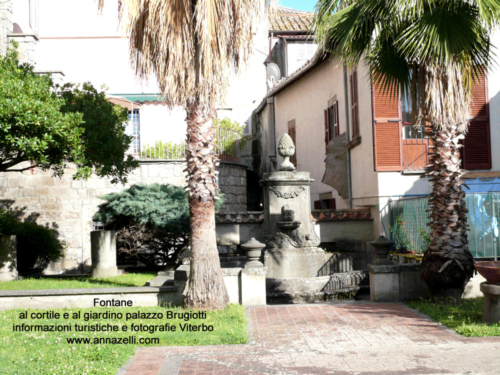fontane al cortile del palazzo brugiotti via cavour 67 info e foto