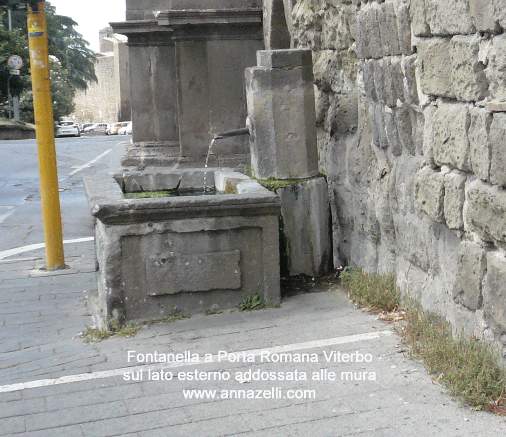 fontanella a porta romana piazza san sisto viterbo