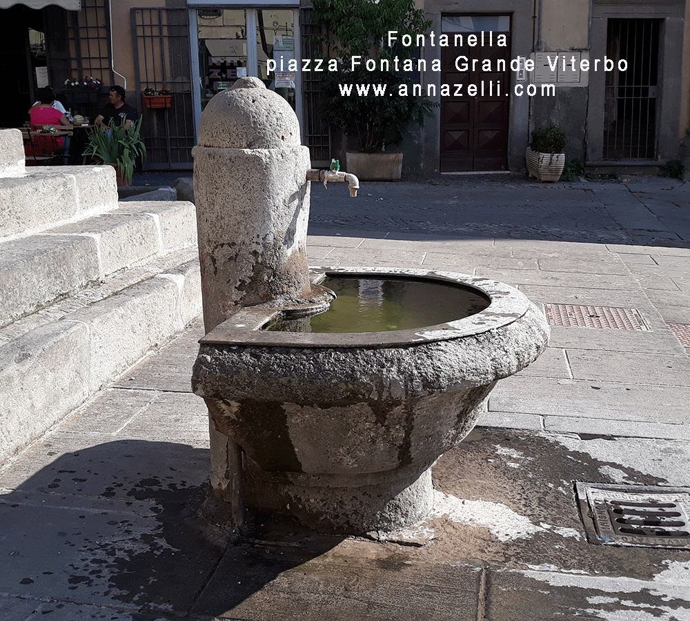fontanella fontana grande piazza fontana grande viterbo foto anna zelli