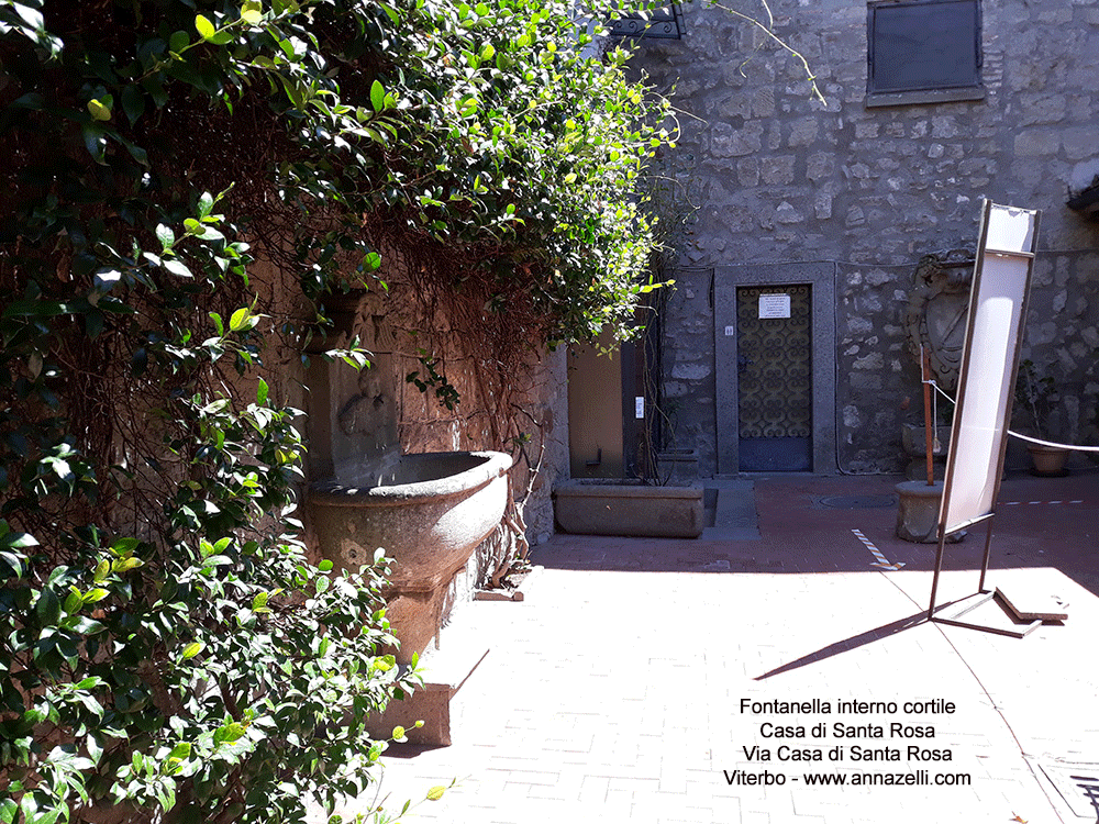 fontanella cortile casa santa rosa via casa santa rosa viteerbo info e foto anna zelli