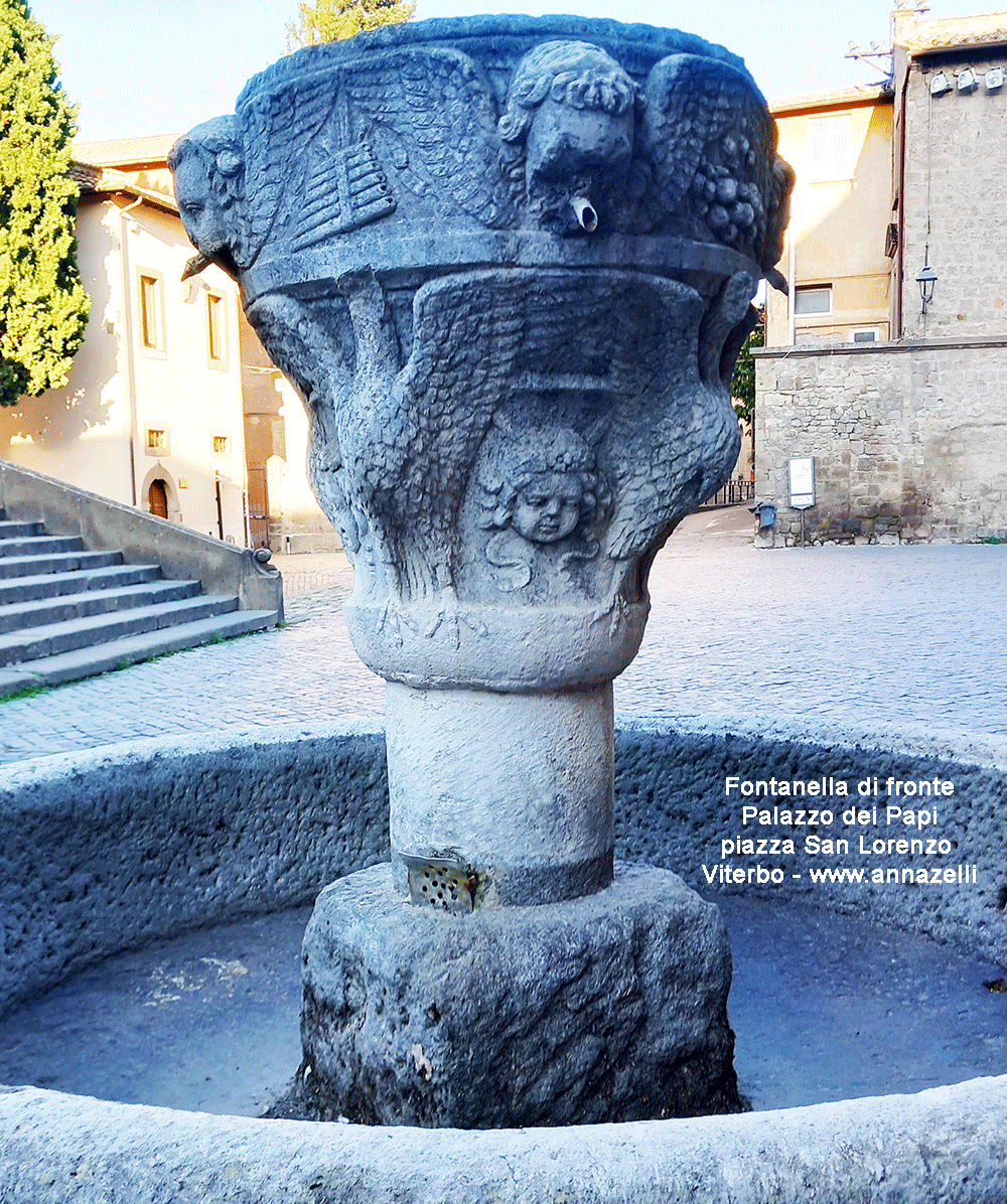 fontanella di fronte al palazzo dei papi piazza san lorenzo info e foto anna zelli