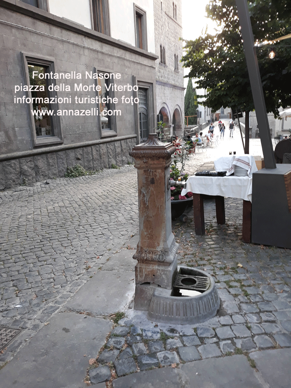 fontanella nasone a piazza della morte viterbo centro storico foto anna zeli