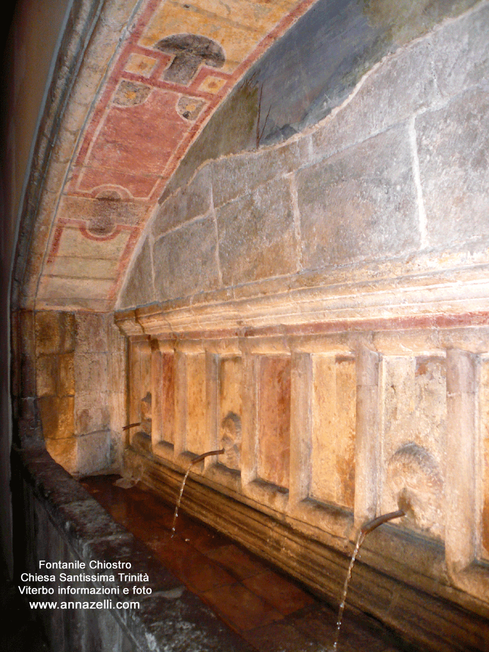 fontanile chiostro chiesa della santissima trinità viterbo info e foto anna zelli