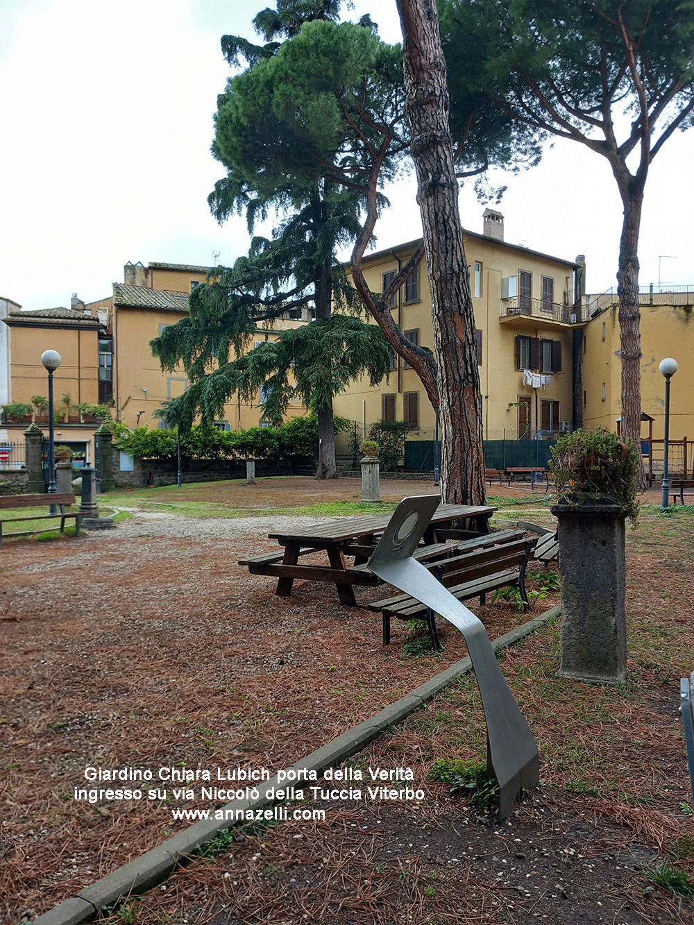 giardino a via della verit dedicato a chiara lubich viterbo info e foto anna zelli