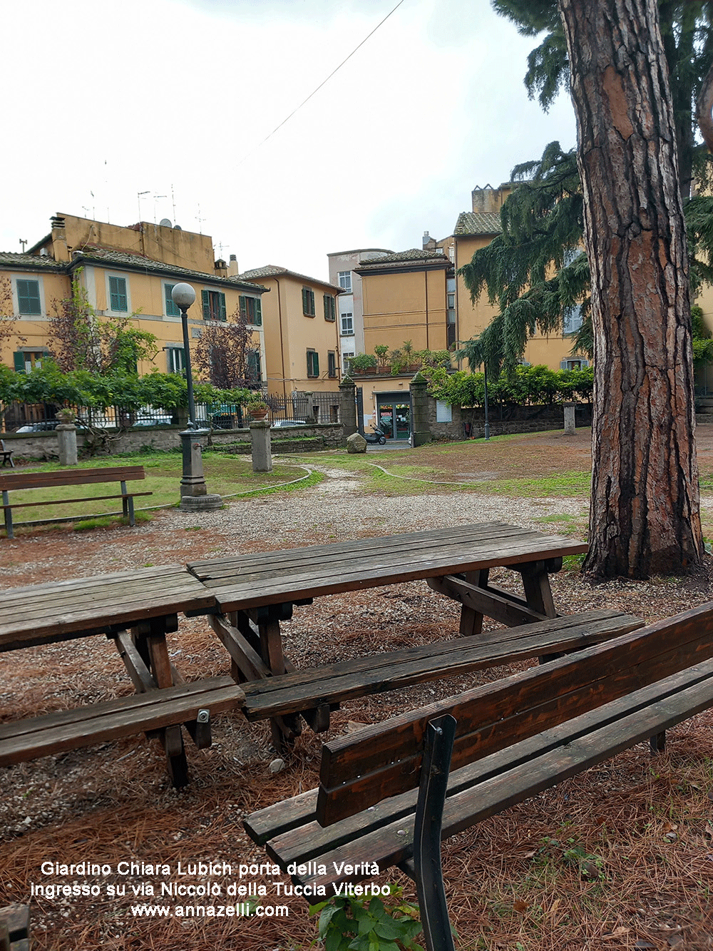 giardino a via della verit dedicato a chiara lubich viterbo info e foto anna zelli