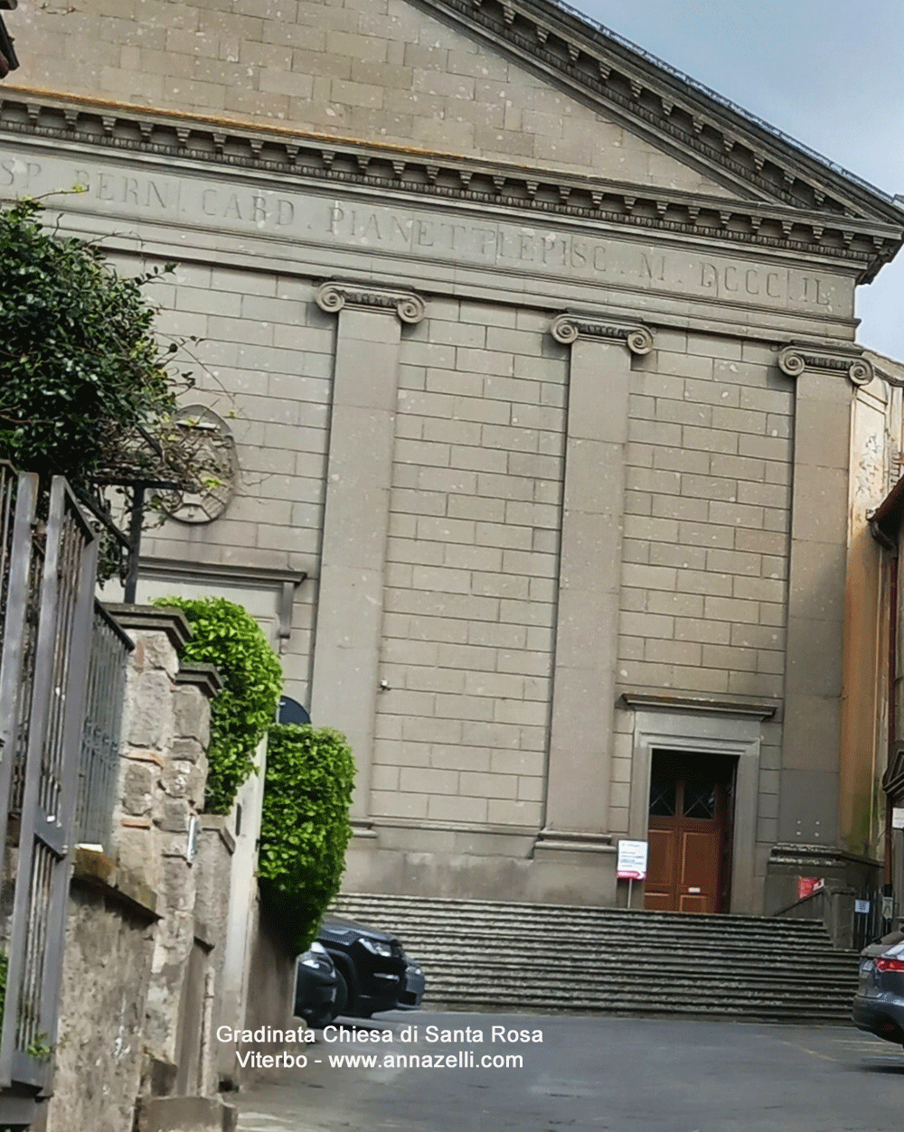 gradinata chiesa di santa rosa largo facchini di santa rosa viterbo info e foto anna zelli