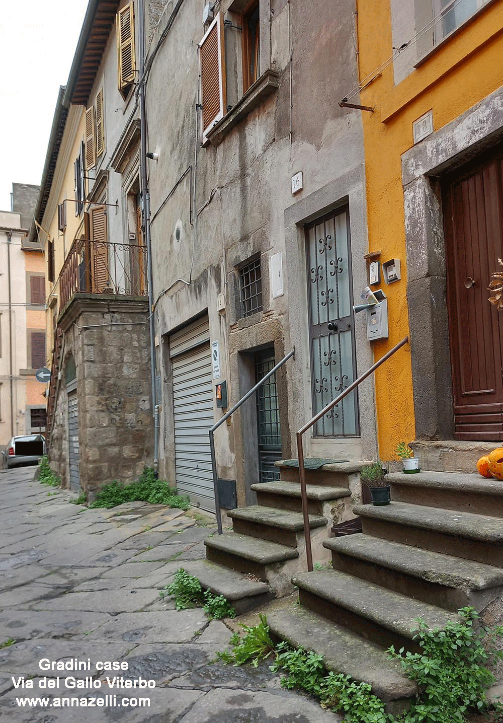 gradinate case via del gallo viterbo centro storico info e foto anna zelli