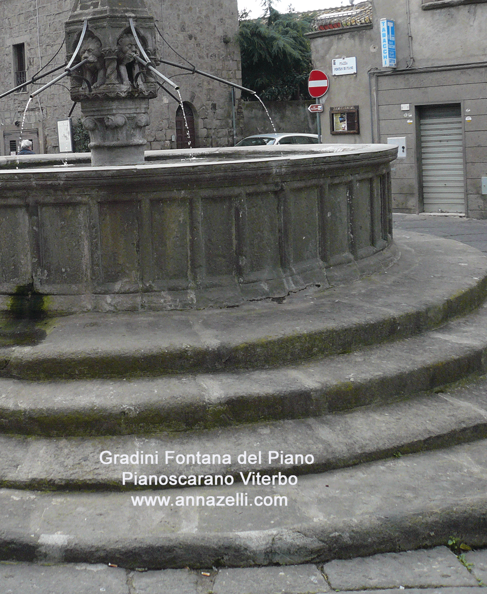 gradini fontana del piano pianoscarano viterbo