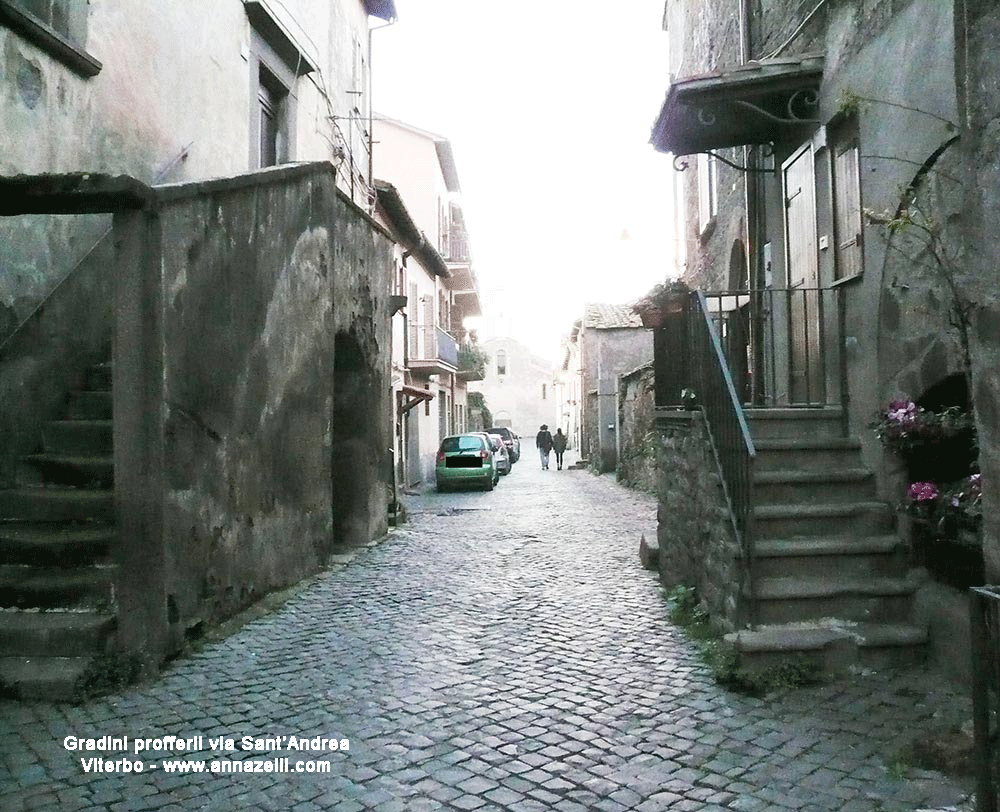 gradinate profferli a via sant'anfrea viterbo info e foto anna zelli