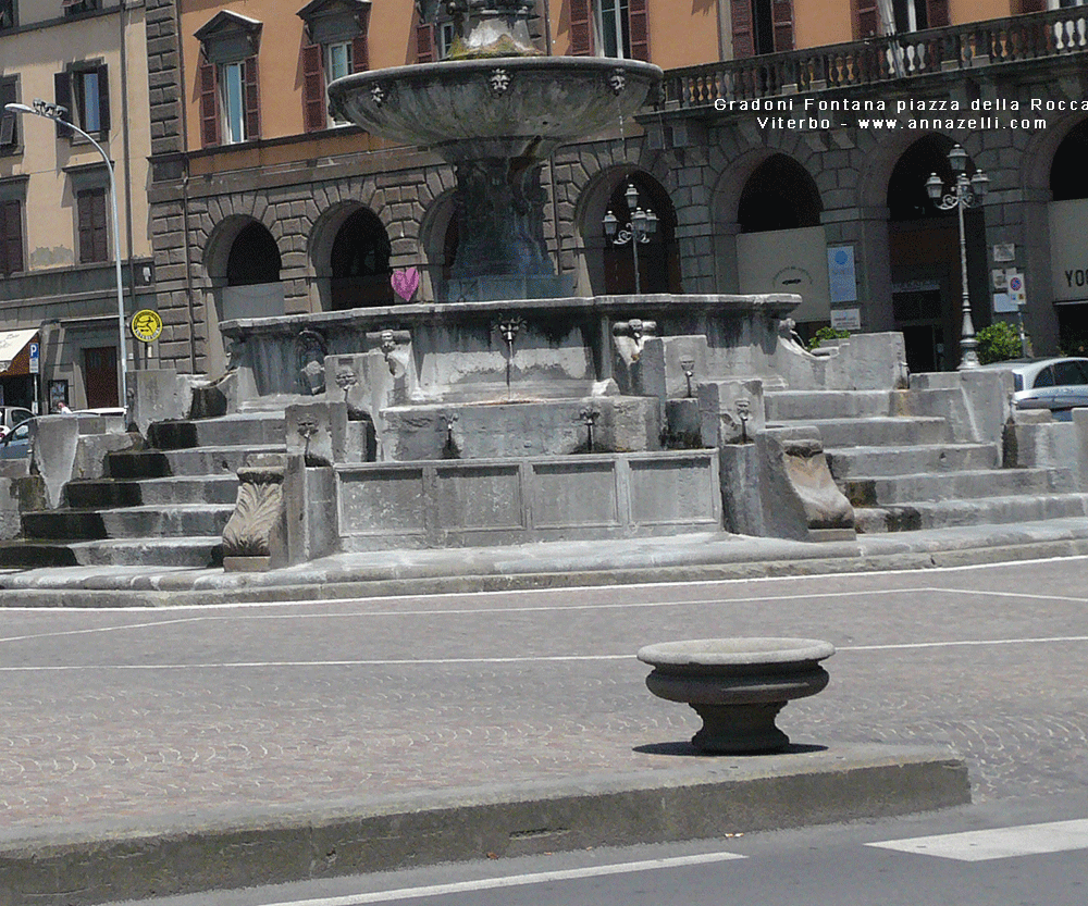 gradoni fontana a piazza della rocca viterbo info e foto anna zelli