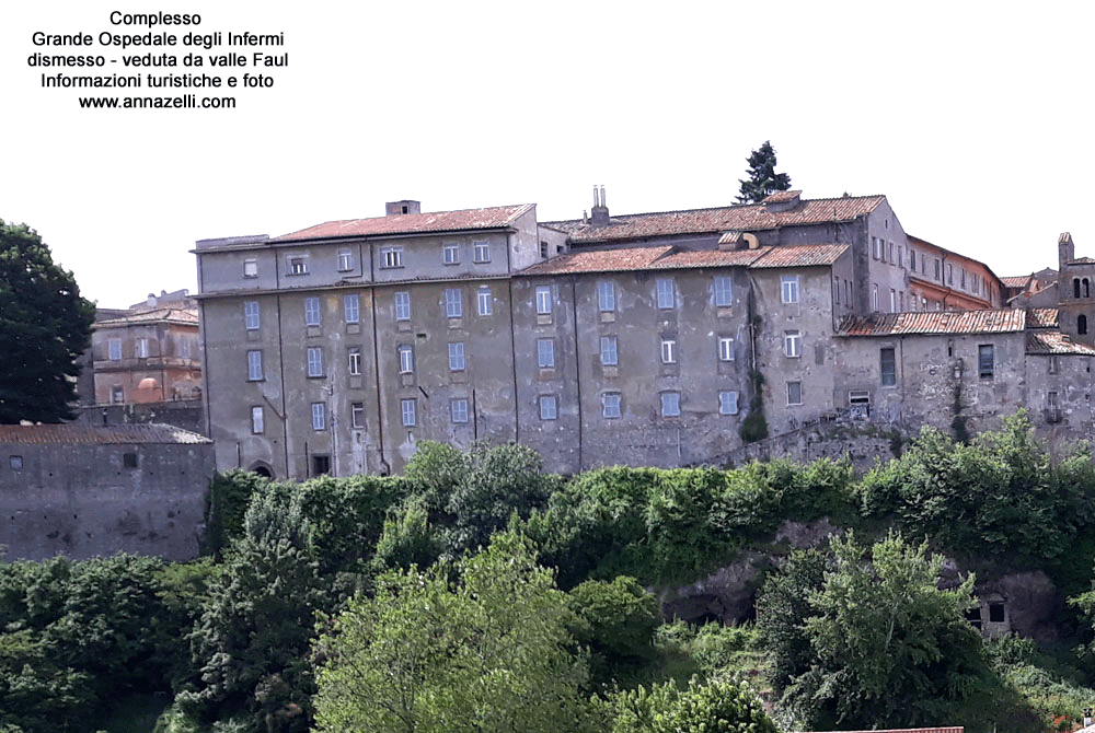 il complesso ospedale grande degli infermi viterbo veduta da valle faul info e foto anna zelli