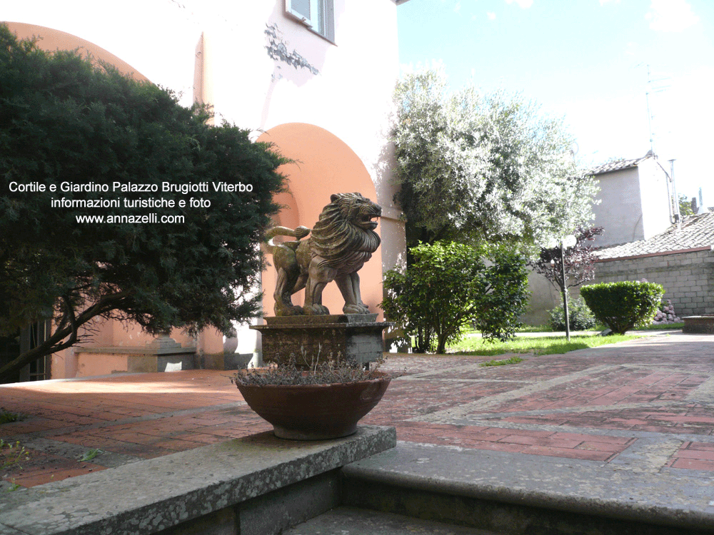 il cortile di palazzo brugiotti viterbo informazioni e foto