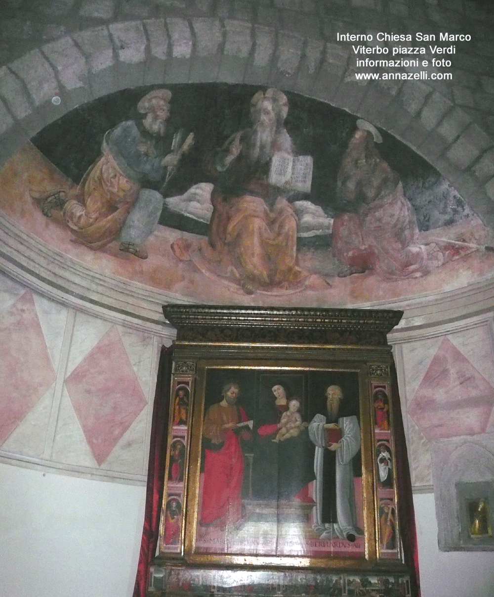 interno chiesa san marco piazza giuseppe verdi viterbo centro storico info e foto anna zelli