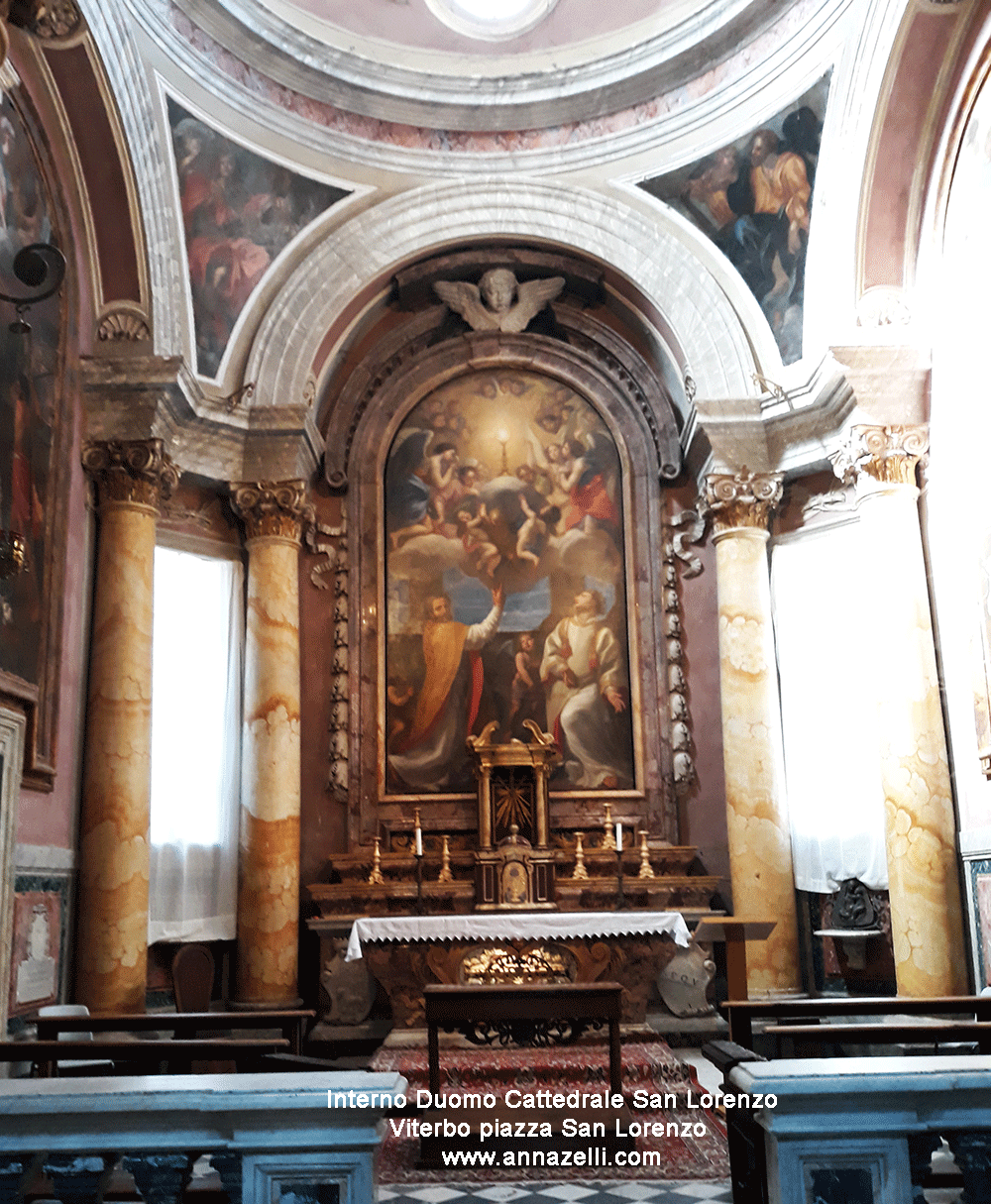 interno duomo san lorenzo cattedrale piazza san lorenzo viterbo info e foto anna zelli