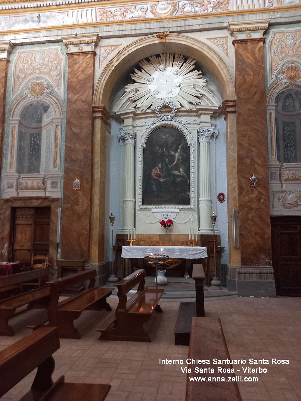 interno chiesa san giovanni del gonfalone via cardinal la fontaine viterbo info e foto anna zelli