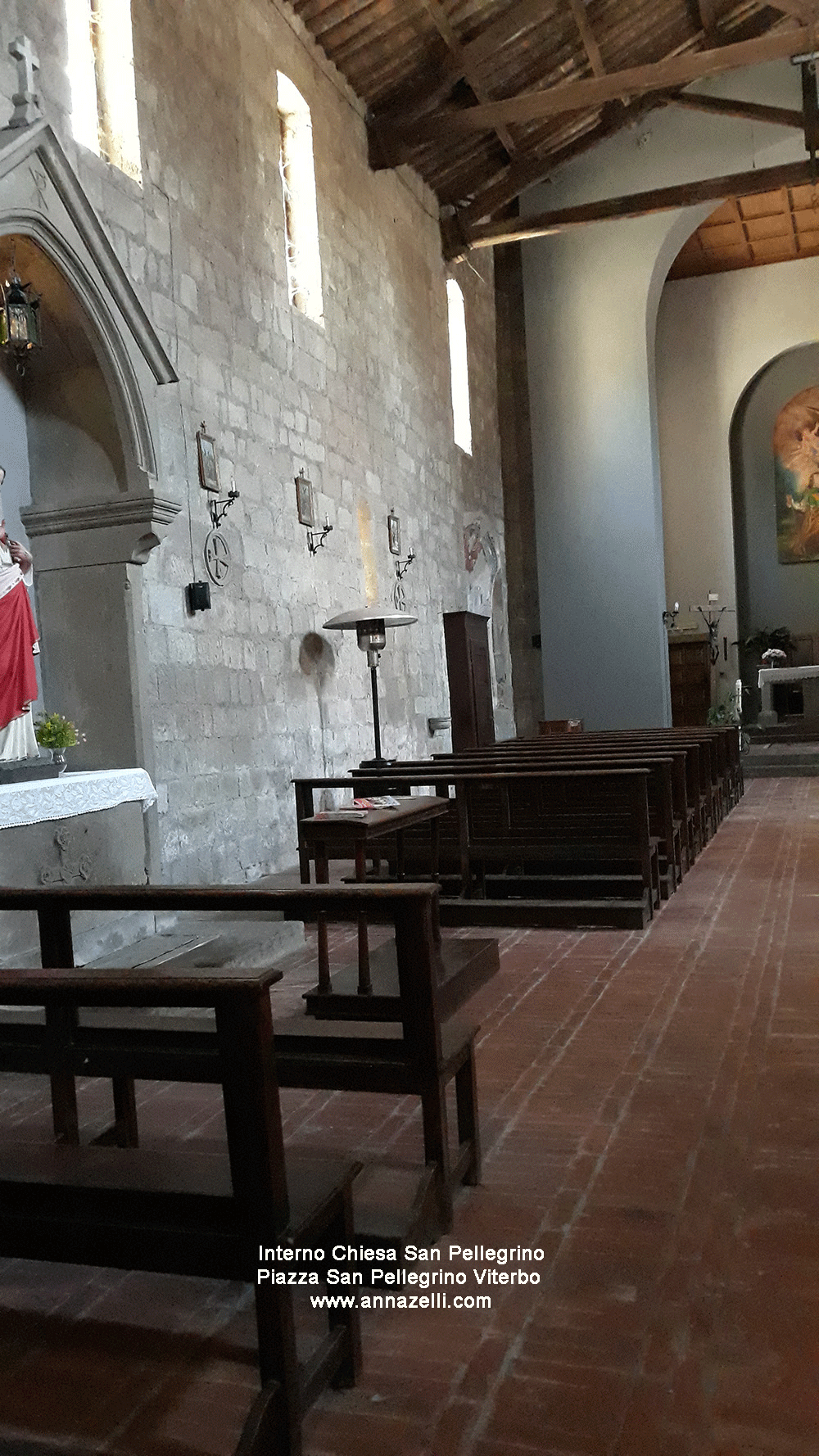 interno chiesa san pellegrino viterbo piazza san pellegrino info e foto anna zelli