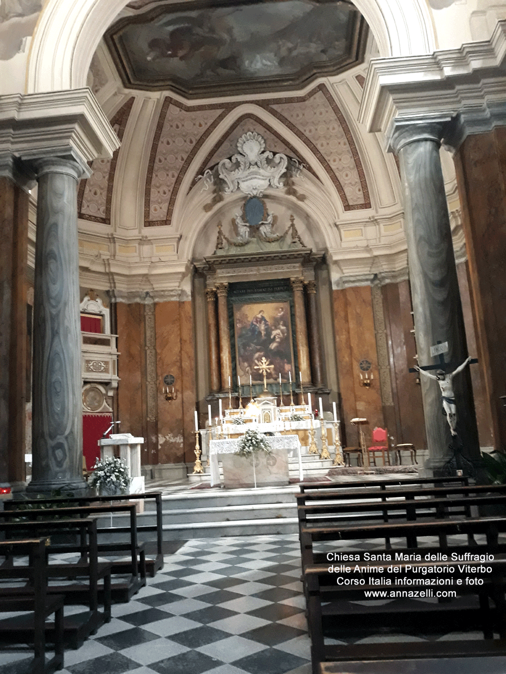 viterbo interno chiesa santa maria del suffragio corso italia centro storico info e foto