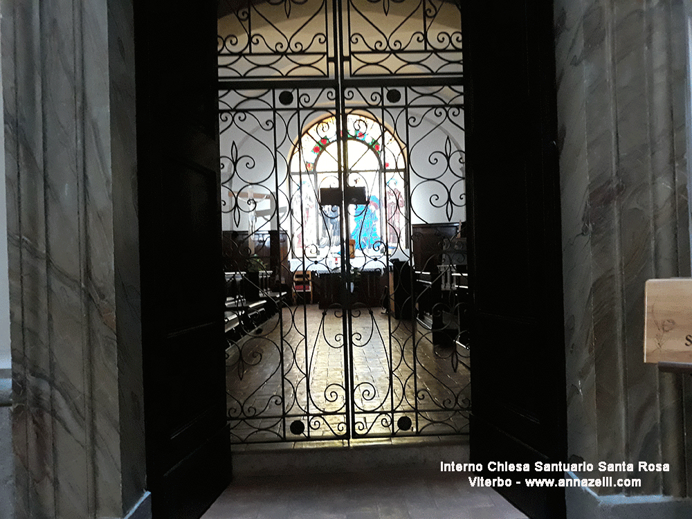 interno chiesa santuario santa rosa viterbo info e foto anna zelli