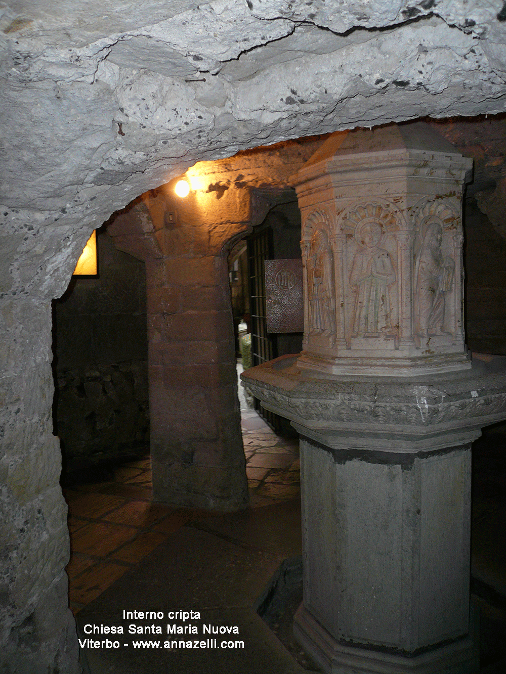 interno cripta chiesa santa maria nuova viterbo  info foto anna zelli