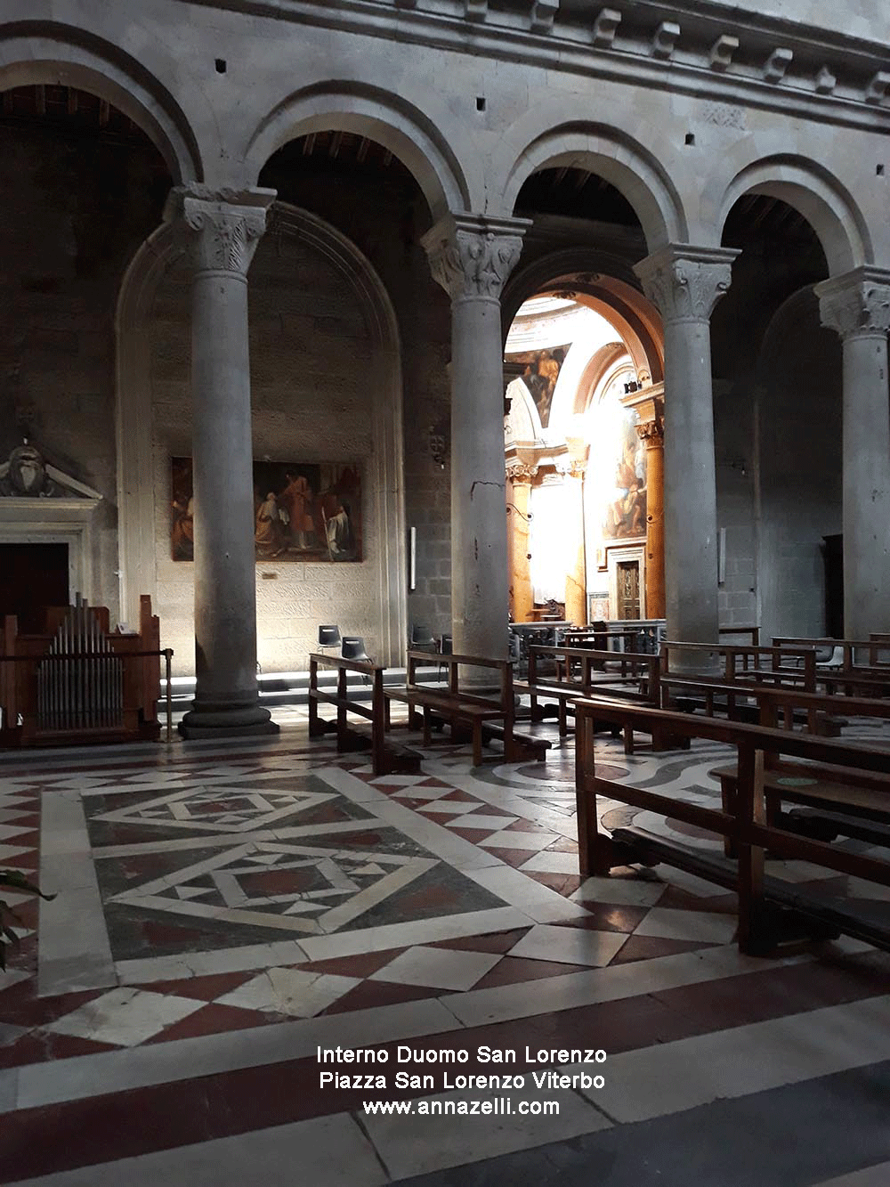 interno duomo san lorenzo piazza san lorenzo viterbo info e foto anna zelli