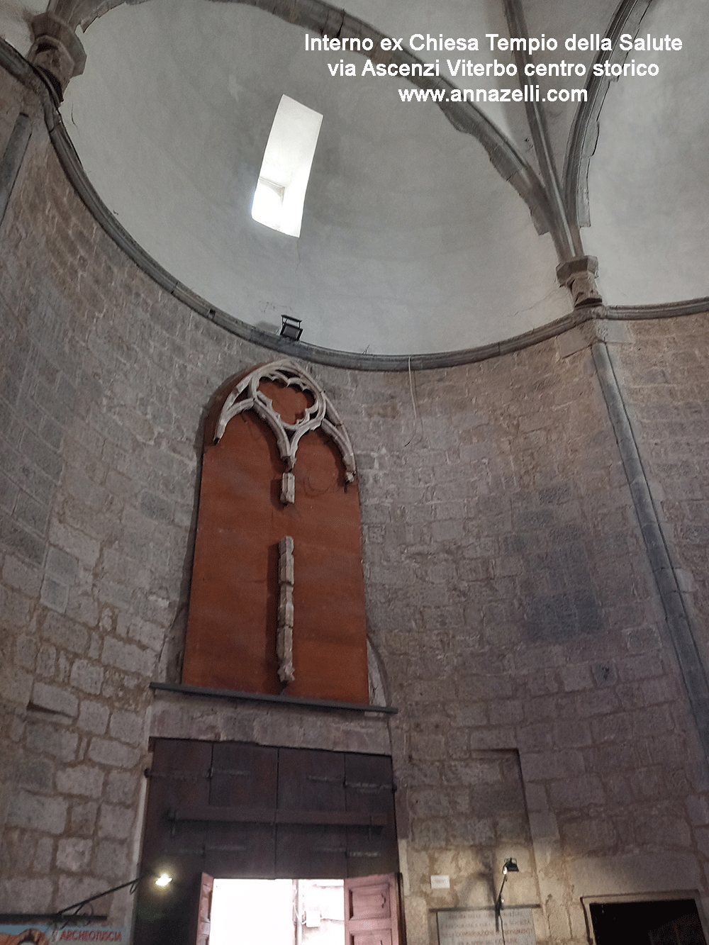 interno ex chiesa tempio della salute via ascenzi viterbo info e foto anna zelli