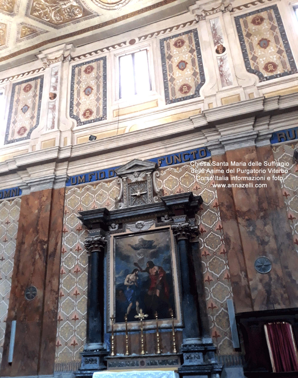 interno chiesa santa maria del suffragio corso italia viterbo centro info e foto anna zelli