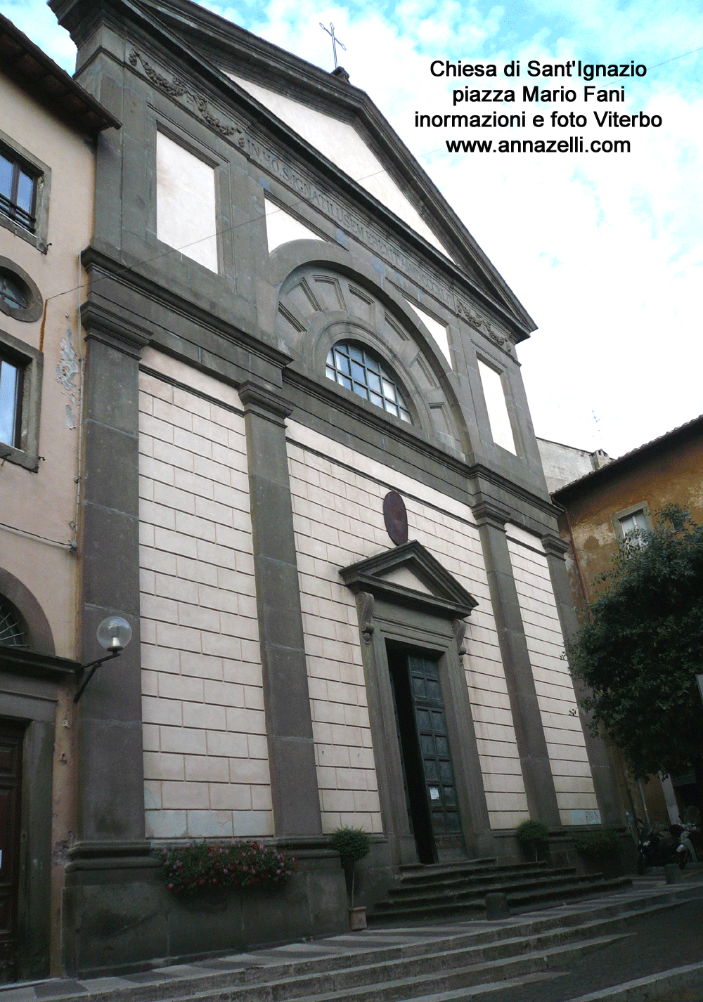 chiesa di sant'ignazio piazza mario fani viterbo info e foto anna zelli