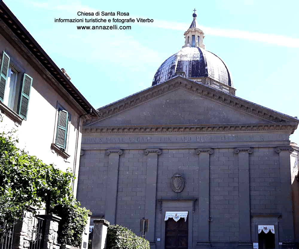 chiesa di santa rosa viterbo centro storico info foto anna zelli