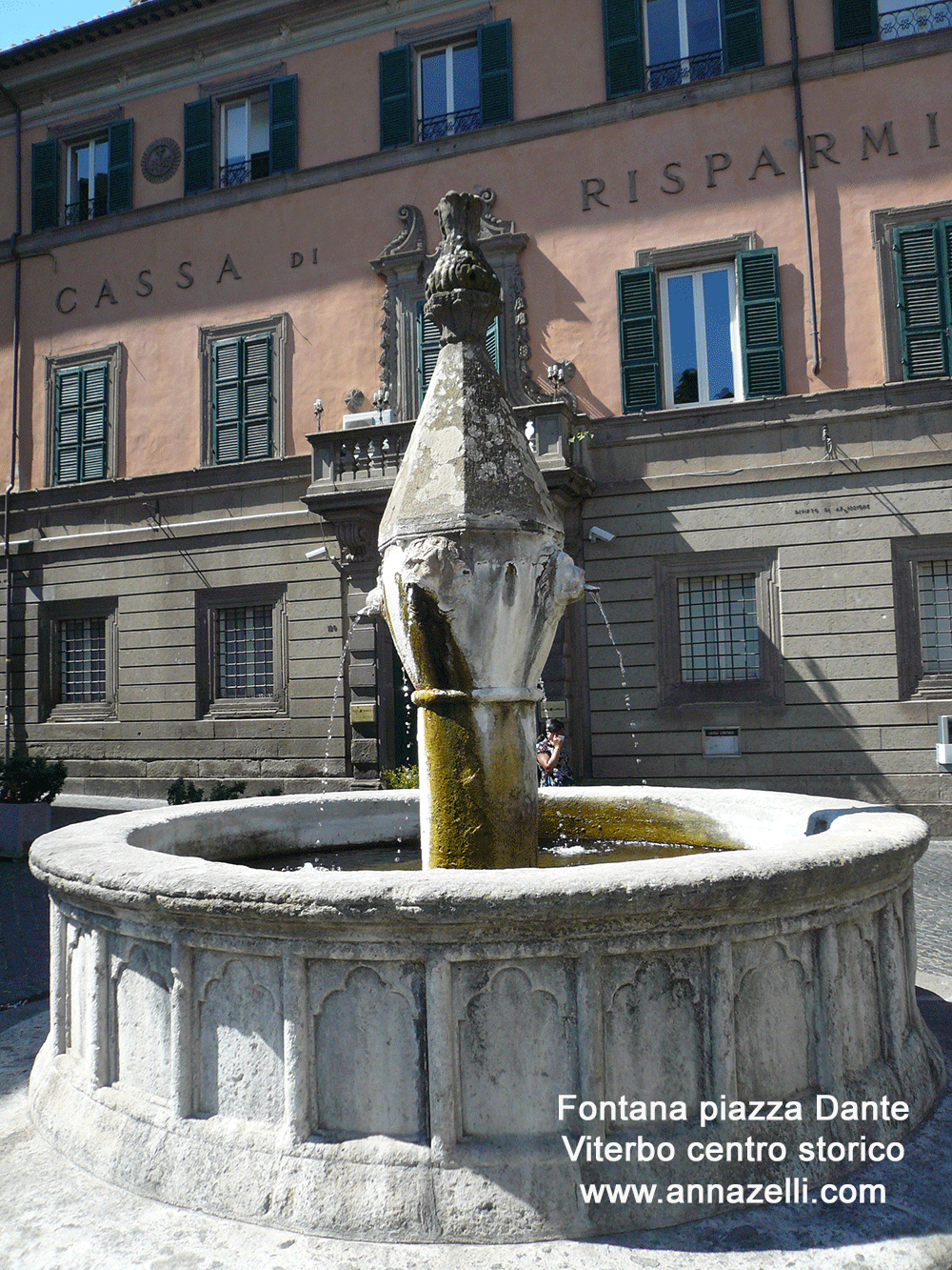 fontana a piazza dante viterbo foto e informazioni